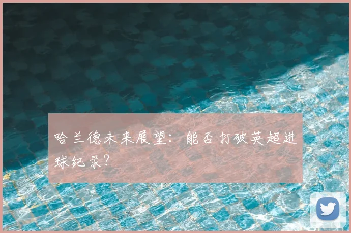 哈兰德未来展望：能否打破英超进球纪录？
